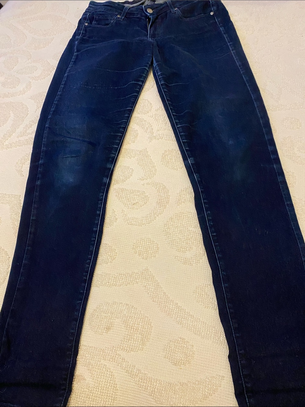 PAIGE  Slim Straight Jeans in Dark Blue